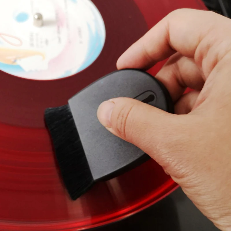 Cleaning Tool Portable Wool Brush Scalable Semicircle Computer Anti-static Cleaning Brush LP Vinyl Player Record Flexible Turntable