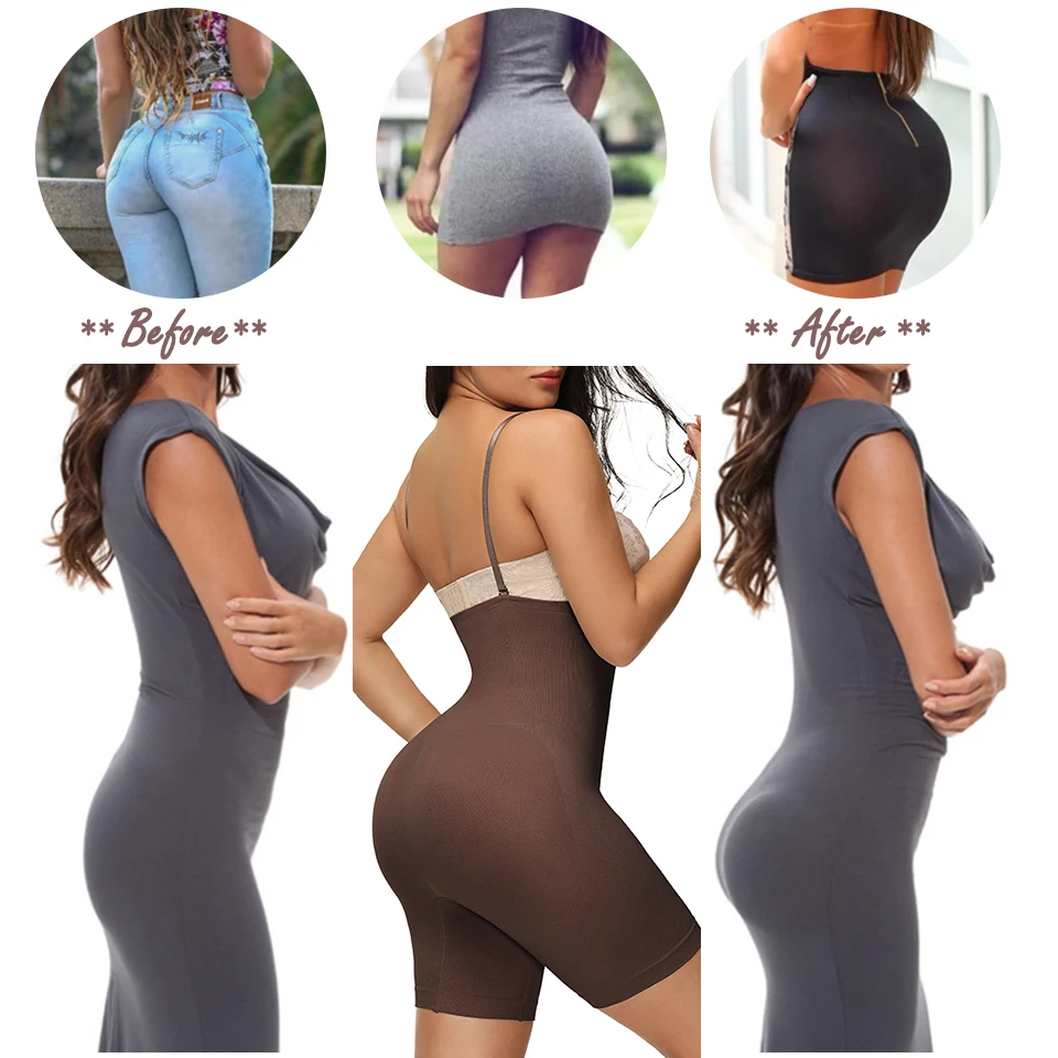 low back shapewear Women Shapewear Bodysuits Firm Tummy Control Full Body Shaper Slimming Bodysuit Corrective Underwear Waist Trainer Thigh Slimmer tummy control shapewear