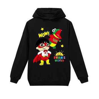

New 2020 Ryan Toys Review Children Clothing Cartoon Hoodies Kids Boys Sweatshirts Girls Long Sleeve Clothes World