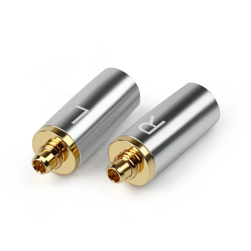 4Pair MMCX Adapter For UE900 SE535 SE215 W10 Headphone Pin Gold Plated Copper Plug Earphone Audio Jack DIY Metal Wire Connector