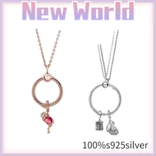 

Hot style 100% 925 Sterling Silver fits the original Pando necklace with a classic personality DIY necklace for your girlfriend