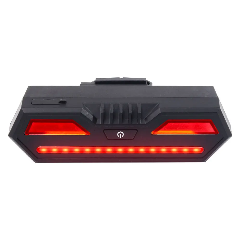 Bike Tail Light with Turn Signals Wireless Remote Control Bicycle Tail Light Safety Brake Lights and Warning Light 2200mAh USB