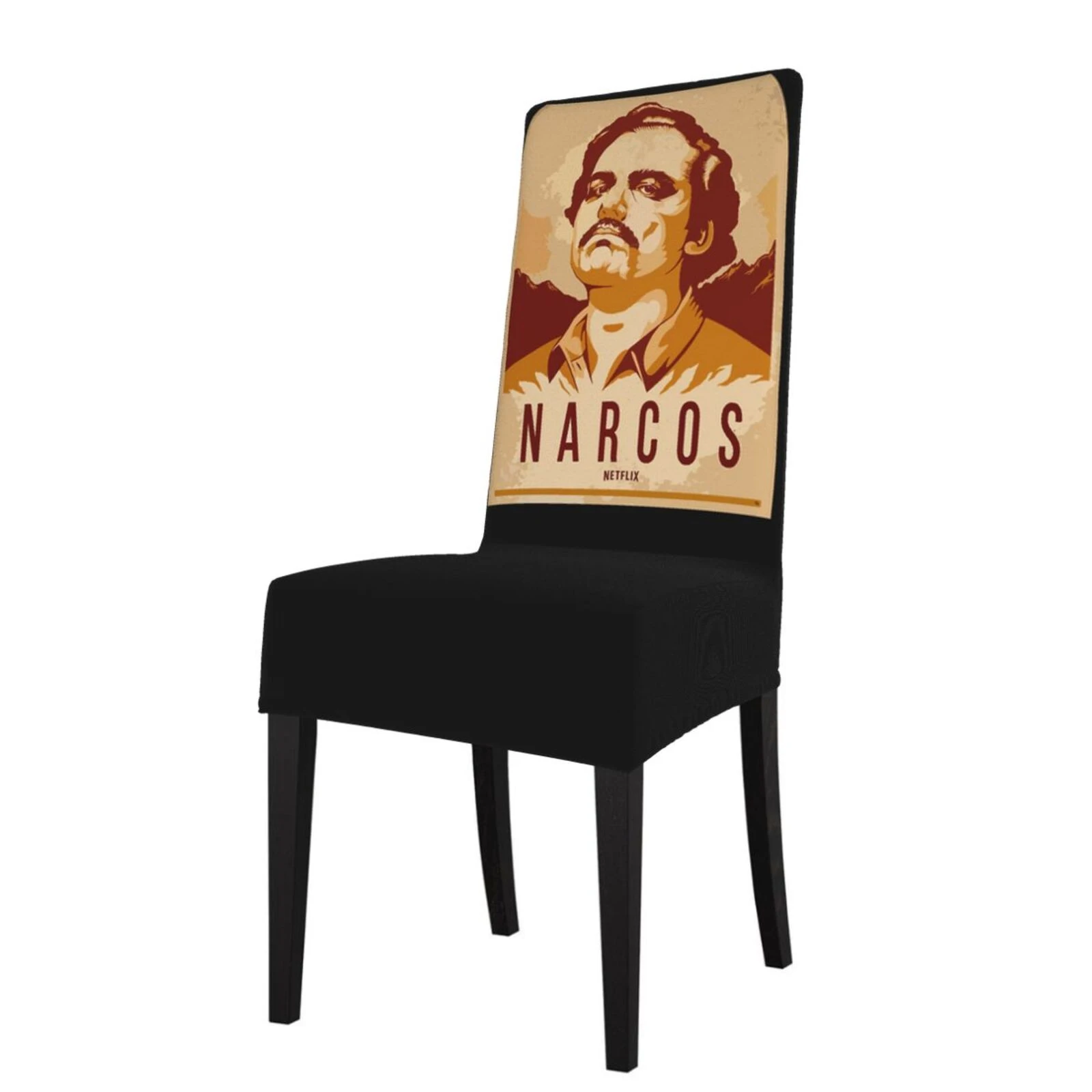 Pablo Escobar Narcos Design Home Office Dining Chair Covers Wedding  Decoration чехол на со спинкой Kitchen Cushion Funny Santa|Chair Cover| -  AliExpress
