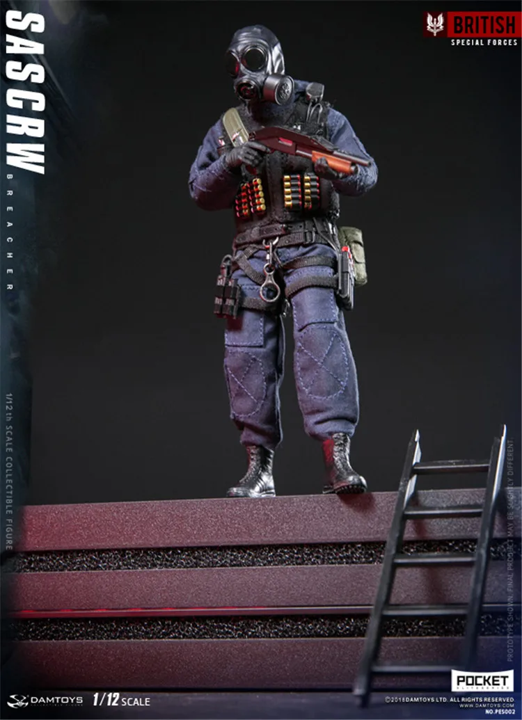 DAMTOYS 1/12 масштаб Британский Воздушный полет SAS CRW Assaulter выключатель припоя фигурку CollectionsPES001/002 мужской фигуры модели