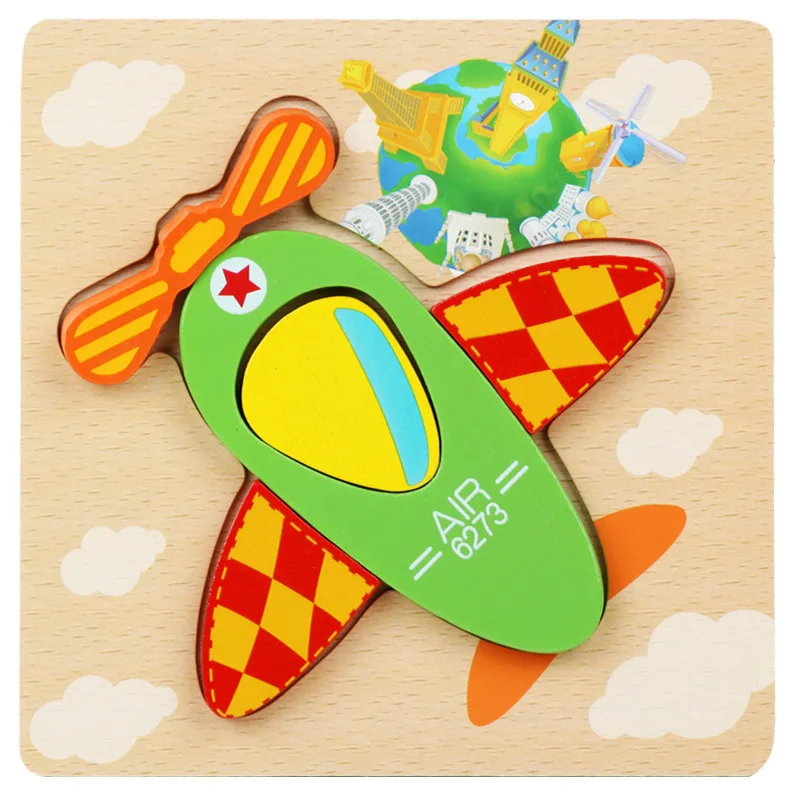 Puzzle Wooden Toys Building For Baby Early Educational (27)