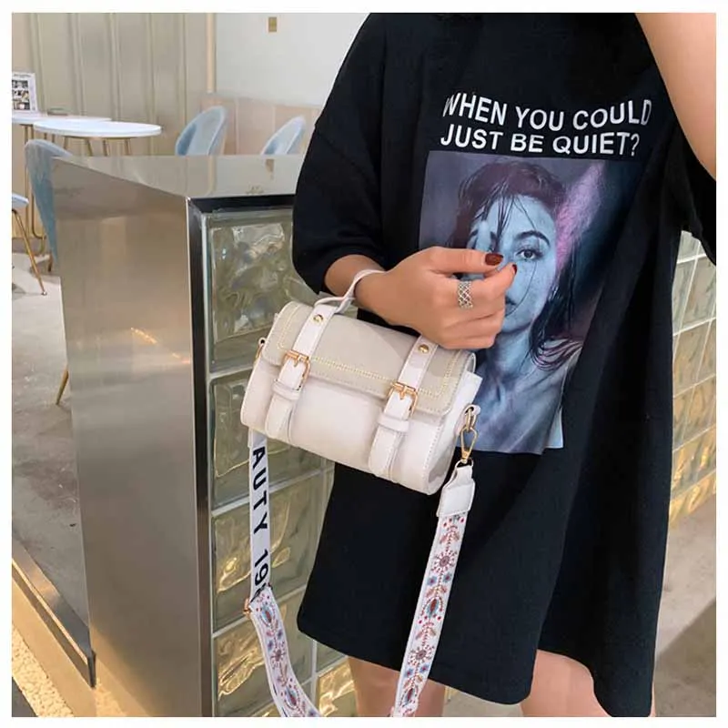 MSGHER Satchels Thread Flap женская сумка в новом стиле с вышитыми буквами для шутливого настроения через плечо женская сумка WB2796