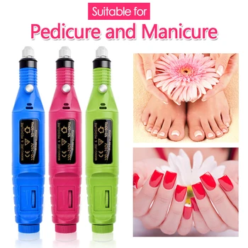 

1set Power Professional Electric Manicure Machine Pen Pedicure Nail File Nail Tools 6 bits Drill Nail Drill Machine