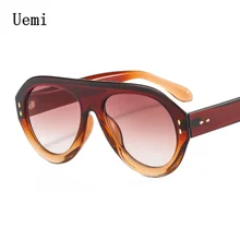 

Fashion Retro Round Sunglasses For Women Men Vintage Rivets Decoration Sun Glasses Gradient Trending Pilot Eyewear Shades UV40