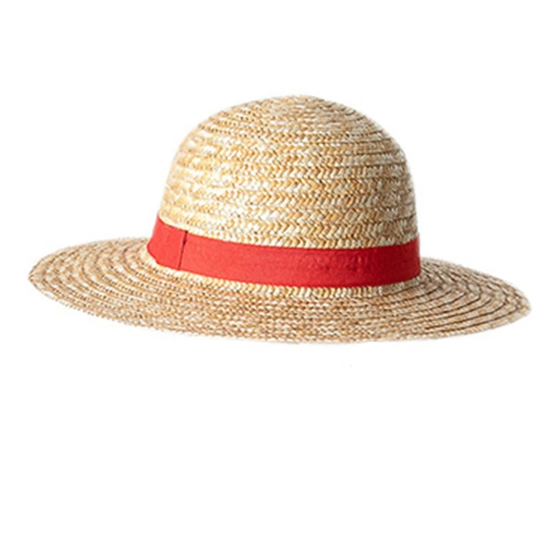 Sun Hat Sun Protection Hat Anime Hat Anime Cosplay Hat Adult Kids Japanese Anime Pirate Sun Hat Woven Straw Summer Sunscreen Wide Brim Performance Beach Cap Cosplay Costume C63F