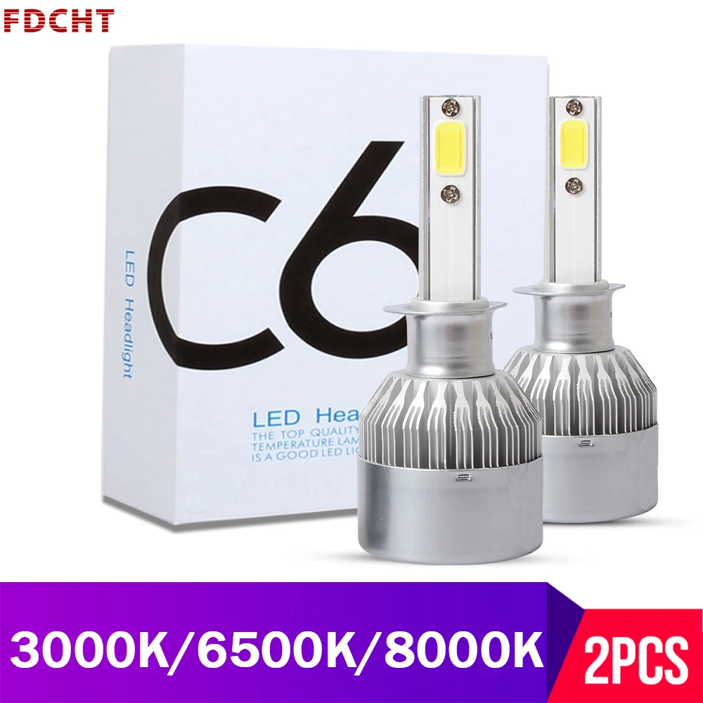 

FDCHT LED car headlight bulb 6500k h1 h11 led h4 h7 led psx24w h15 h27 d1s d2s d4s 24v hb3 hb4 h8 h3 turbo super light 16000lm
