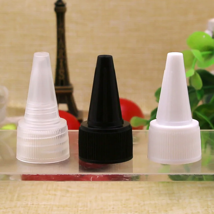 50PCS plastic pointed caps 18MM 20MM 24MM Caliber diameter lid Flip the top cover bottles