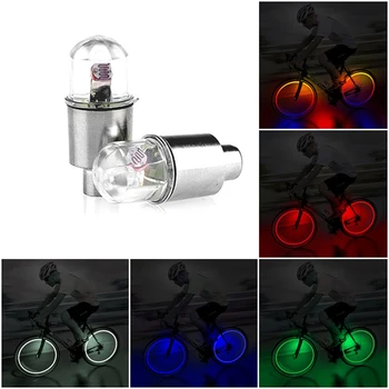 

LED Bulbs Tubes LED Tyre Wheel Valve Cap Light 5 Colors Bike light For Bicycle Motorbicycle Wheel With Button Batteries