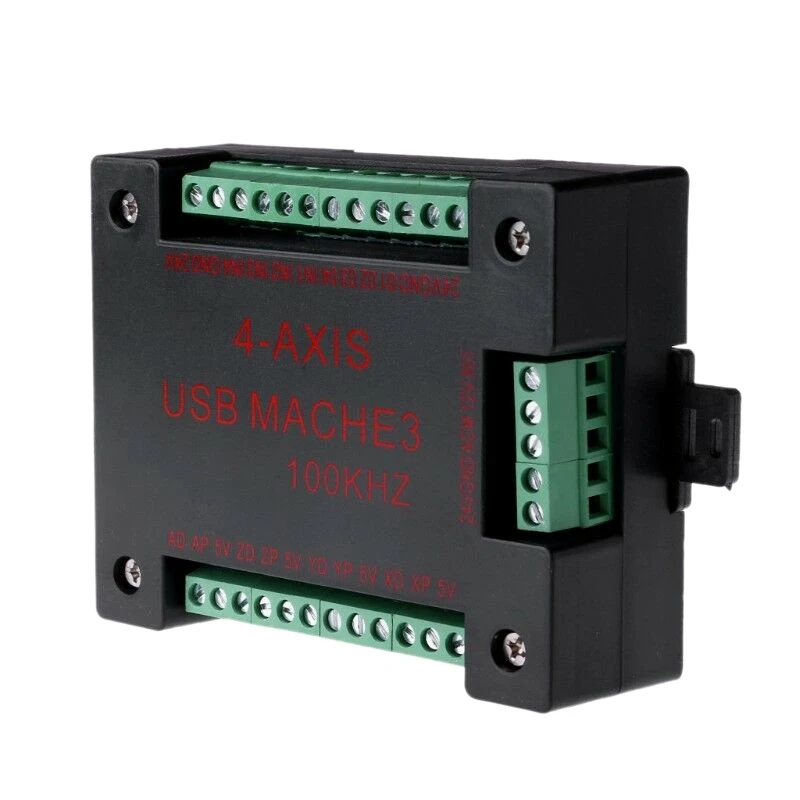 

CNC USB MACH3 100Khz Breakout Board 4 Axis Interface Driver Motion Controller