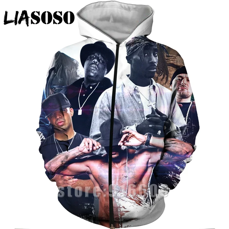 Тупак 2Pac 90 Рэппер Харадзюку спортивный костюм 3D принт Толстовка Рок куртка диджея/мужские женские пуловеры на молнии хип-хоп размера плюс