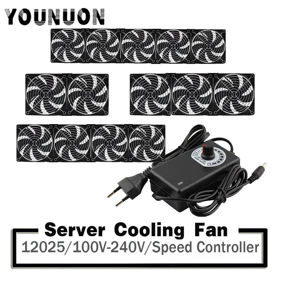 Ventilador de Servidor para Btc 120 mm 3000rpm Alta Velocidade 100v 120v 22v 240v Chassi da Estação de Trabalho Gabinete Radiador