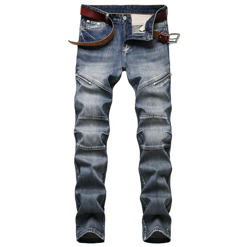 Vendedor Caliente Ropa de calle de Skateboard para hombre, pantalones vaqueros elásticos estilo HIP HOP Punk, vaqueros para bicicleta, pitillos ajustados a la moda, otoño y primavera, 2020 3BjdkBjx6