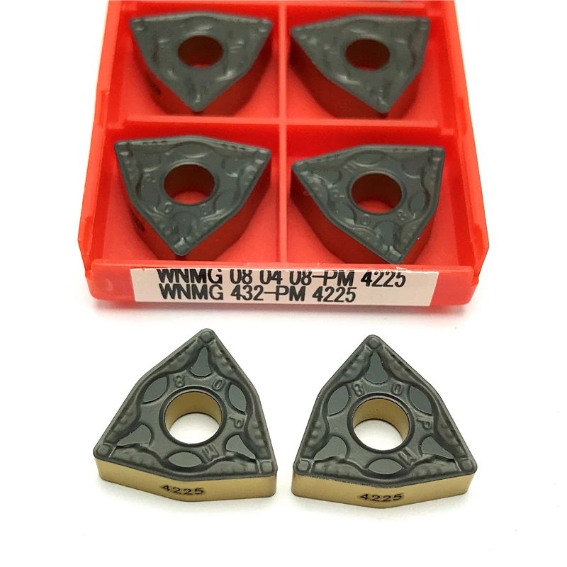 Indexable Carbide Turning Insert WNMG 430.5 Lathe Tool Insert WNMG080402 Ha Suitable for Processing Aluminum Alloy and Brass Sharp and Durable. High Finish