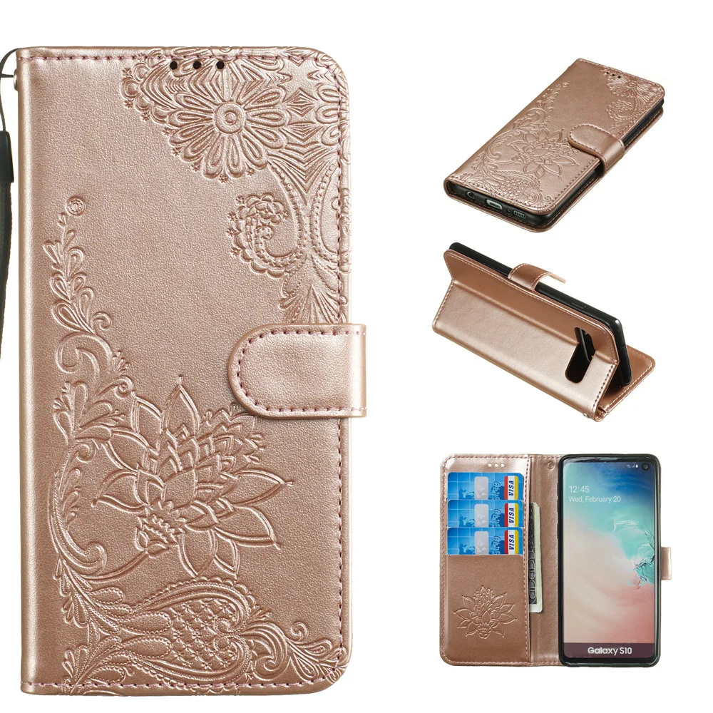 Rose Gold A Чехол Sunjolly из искусственной кожи чехол для iPhone 11 Pro Max бумажник для Карт Подставка флип чехол для телефона для iPhone Xs Max XR 8 7 6s 6 Plus 5S SE - Цвет: Rose Gold A