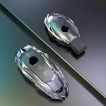 Custodia per Chiave/telecomando per Mercedes Benz A C E S classe G GLC CLE CLA W177 W205 W213 W222 X167 supporto per protezione AMG - Custodia per chiave A distanza per auto Shell per Mercedes Benz A C E S