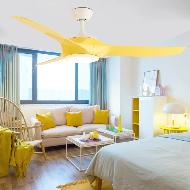 

52 inch 132cm Modern Ceiling fans light With remote control Bedroom Fan Lamp Living Room Dining Kids Study Office Lamps