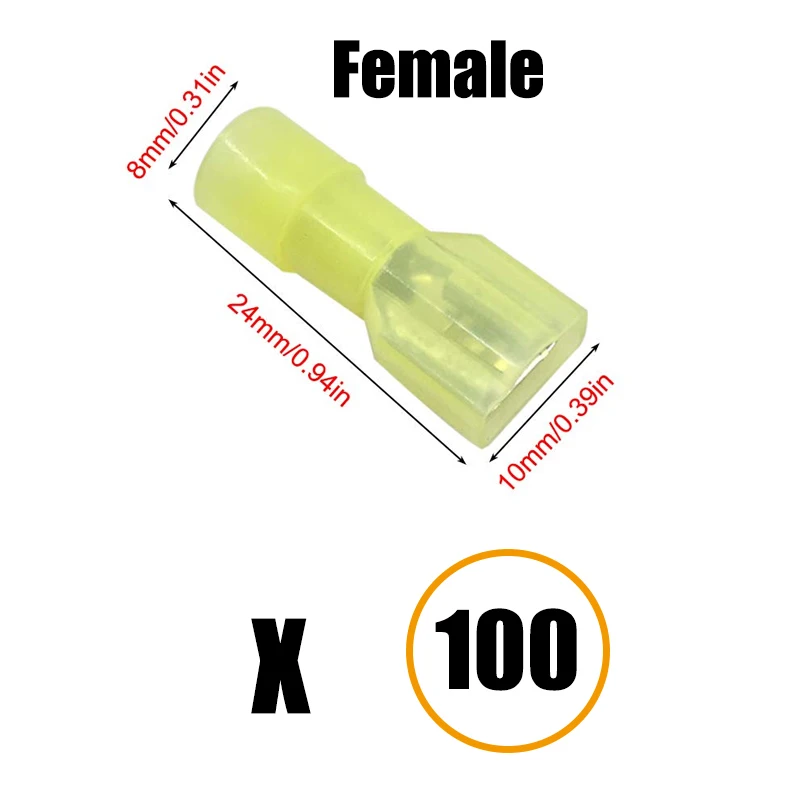 Yellow Female 100PCS