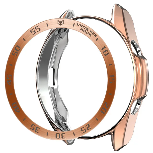 2in1 Bezel Ring + Case for Samsung Galaxy Watch 3 41mm 45mm TPU Protector Cover Anti-Scratch Stainless Steel Decorative Frame smart watch,smart watch case,watch screen protector case,watch protector case