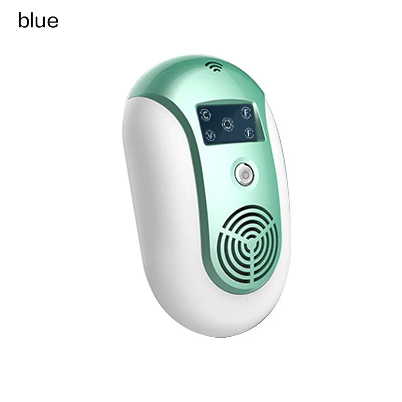 UK plug-blue Ультразвуковое устройство для отпугивания тараканов, мышей, насекомых, крыс, пауков, москитов, для борьбы с вредителями, бытовой отпугиватель вредителей - Color: UK plug-blue