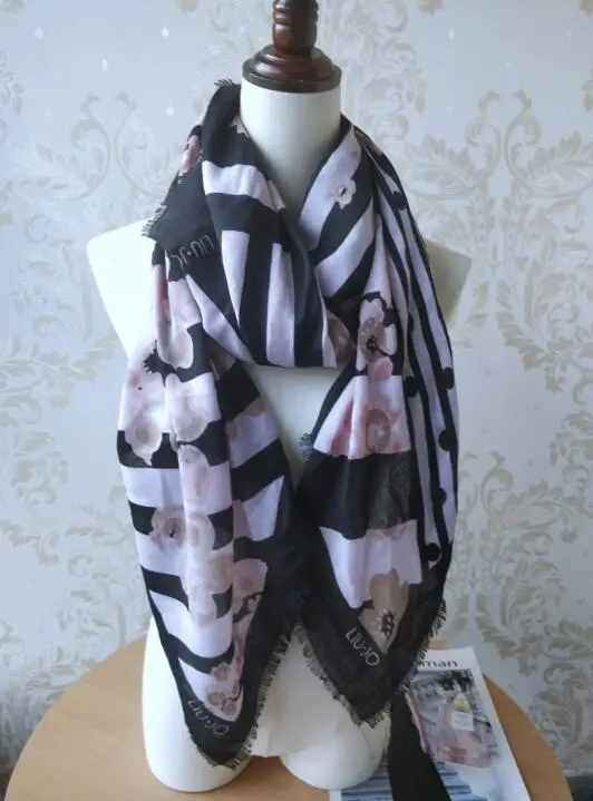 Итальянский модный Бренд liu. jo женские шарфы, летние модные шарфы высокого качества - Цвет: CAMEL