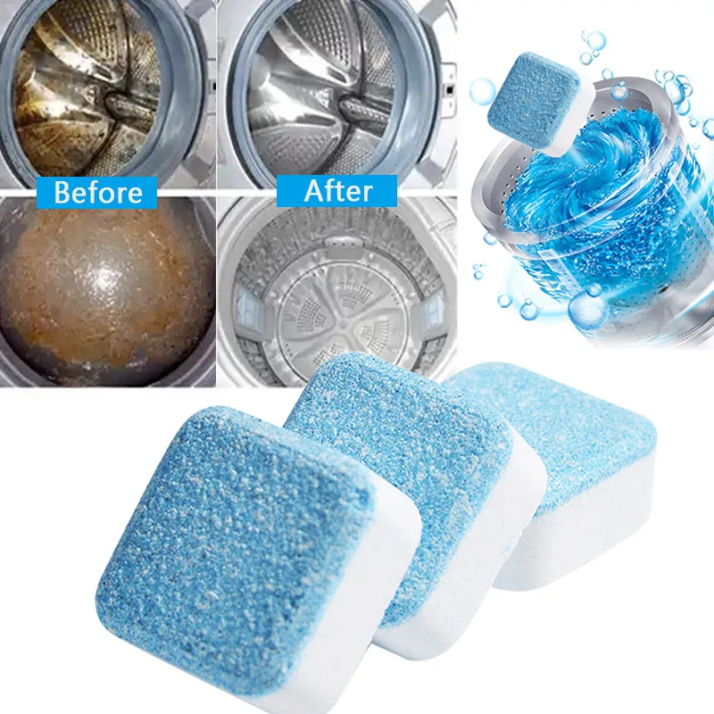 10 Tab Washing Machine Cleaning Washer Cleaning Detergent Effervescent Tablet Washing Machine Slot Cleaning Tablet Durable