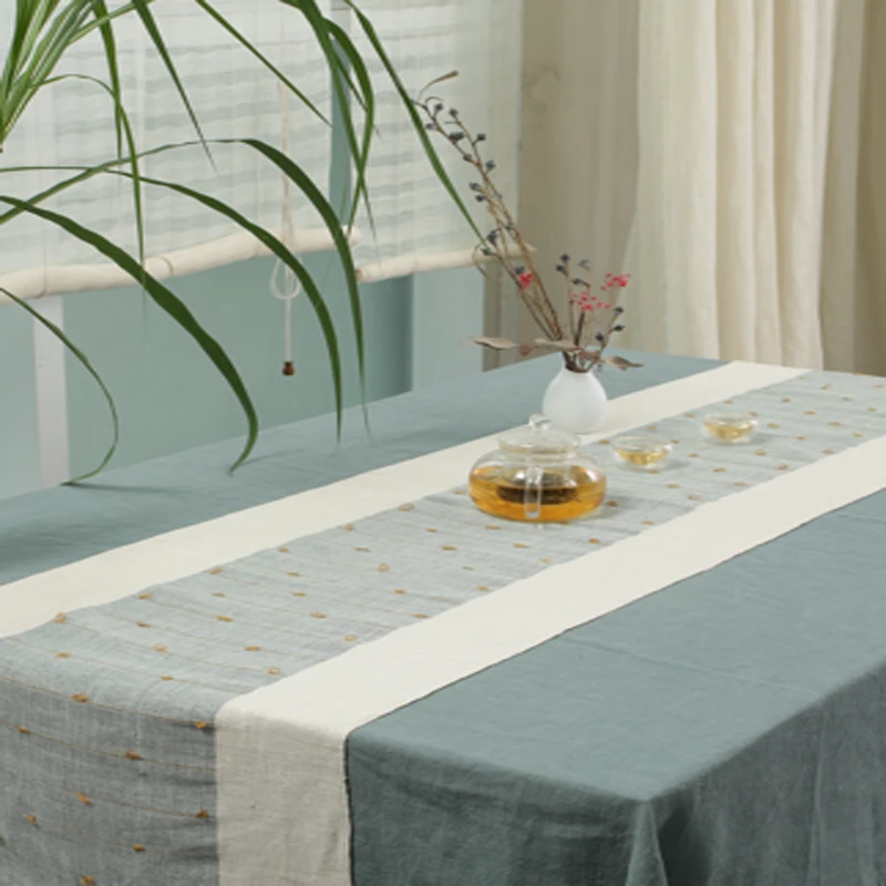 

modern simplicity green coffee table handmade summer cloth table runner