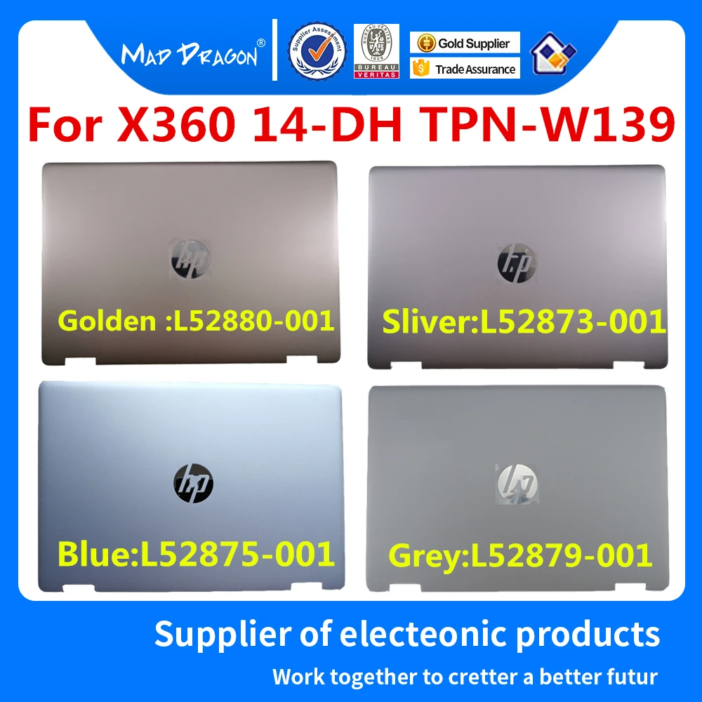 Ноутбук ЖК-дисплей задняя ЖК-дисплей верхняя крышка чехол для струйного принтера Hp X360 14-DH TPN-W139 L52880-001 L52875-001 L52879-001 L52873-001