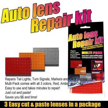 

Car Lens Repair Film Kit Multi-pack Scratch-resistant Headlights Taillight Repair Tool Set Car Lights Crack Repair Film Kit