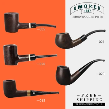 

RU▂ξ Smoker Tobacco Pipes Smoking Wooden Pipes With Free Smoking Tools Set Handmade By Ebonywood Fit 9mm Filters FREESHIPPING