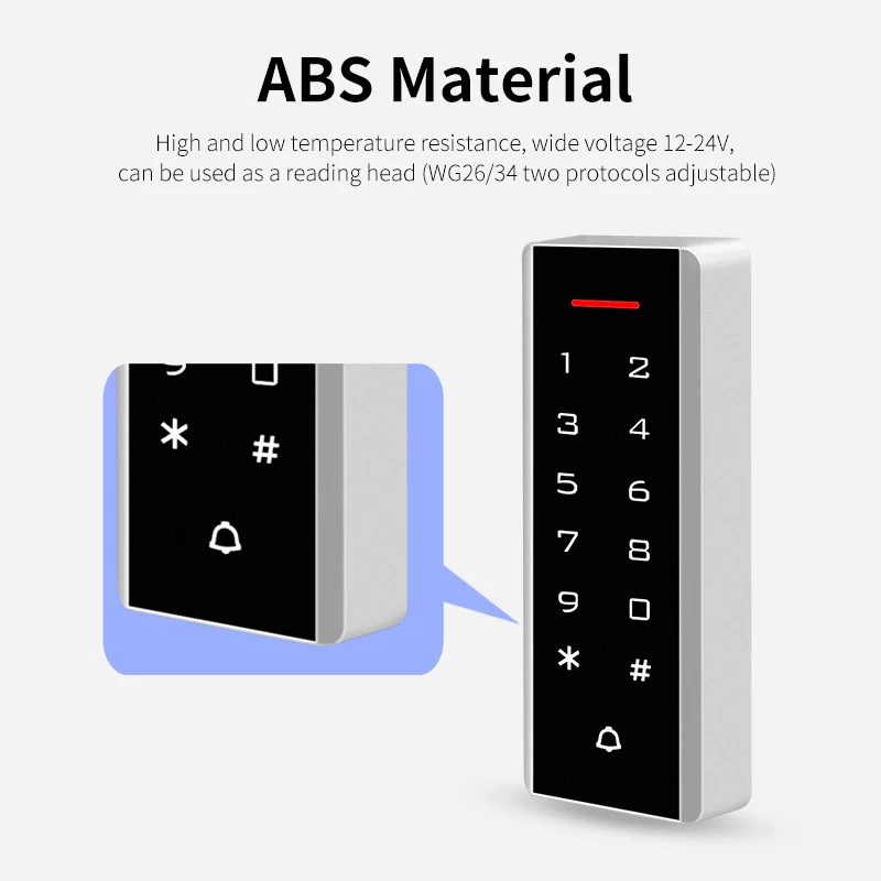 Access Control Keypad Access Control Password Keypad 125Khz RFID Card Access Card Reader Door Opener System Wiegand 26 Output