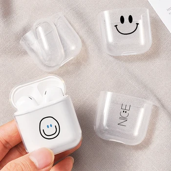 

Simple Pattern Wireless Bluetooth Earphone Case For Apple AirPods Case Hard Hot TPU Cover For Airpods Accessories Box Skin Cover