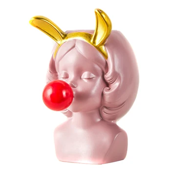 

Cute Girl Blowing Bubbles Succulent Planters Flower Pot Nordic For Home Decor Different Styles Flower Pot P7Ding