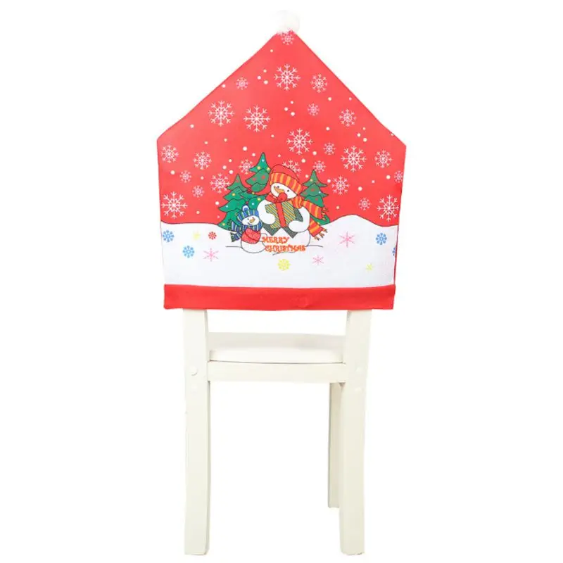 snowman 60*50 см Рождественская лося Снеговик Потяните фланелевая шапка крышка стула украшения для дома натальный стол рождественские украшения kerst decora - Цвет: snowman