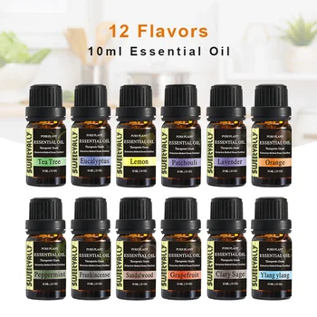 

12pcs 10ml Pure Essential Oil For Aromatherapy Diffusers Essential Oils Organic Body Relieve Stress Help Sleep Oil Skin Care