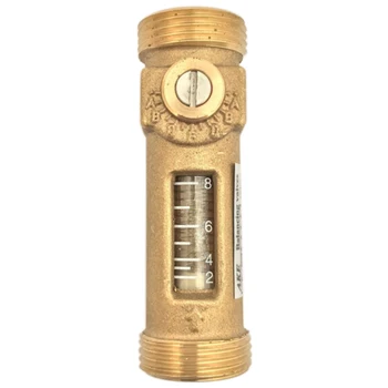 

USC-MS43TA 2-8L/Min Direct Reading Flow Meter (Flowmeter) Brass G3/4 inch Male and G3/4 inch Male Spring Mechanical Float Meter