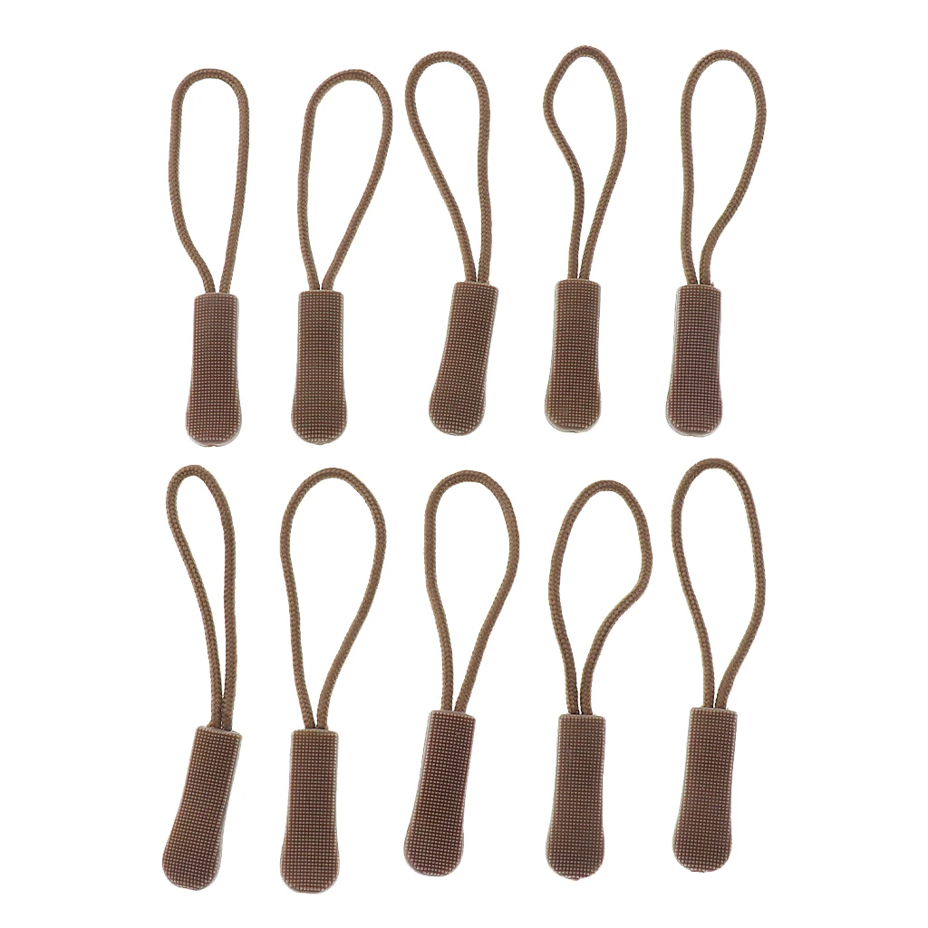 10Pcs Zipper Pull Cord Zip Puller Zip Fastener Zip Slider Replacement Jacket Bag 10Pcs Zipper Pull Cord Zip Puller Zip Fastener Zip Slider Replacement Jacket Bag