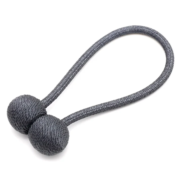 Dark gray Крючковые магниты для спальни, Пробивка, кружевные ремни для хранения, шторы с магнитными пряжками, шторы с фиксированным зажимом, бесплатно, cjjfcl00031 - Цвет: Dark gray