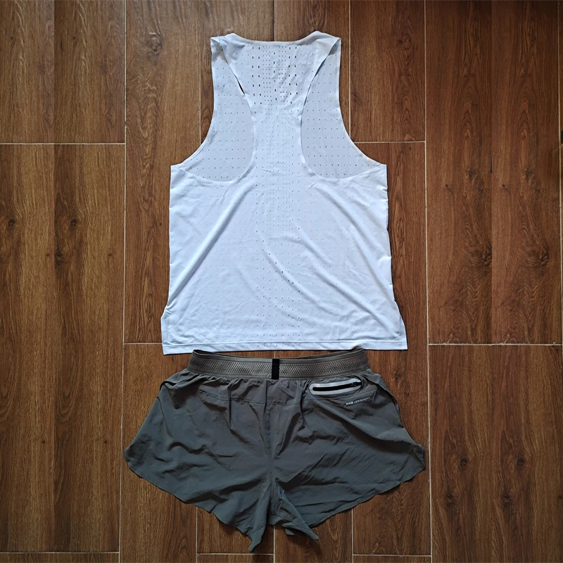 Short Style Man Distant Runnning Speed Suit Tank Tops Vest Athlete Track Field Singlet Customizable | Мужская одежда