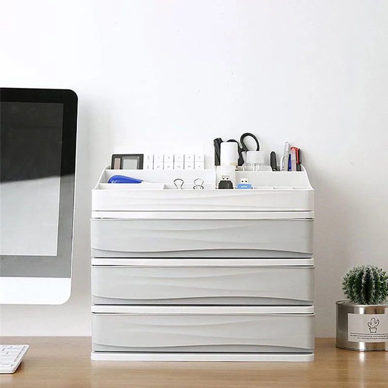 

Plastic Cosmetic Drawer Makeup Organizer Makeup Storage Box Container Desktop Sundry Storage Case