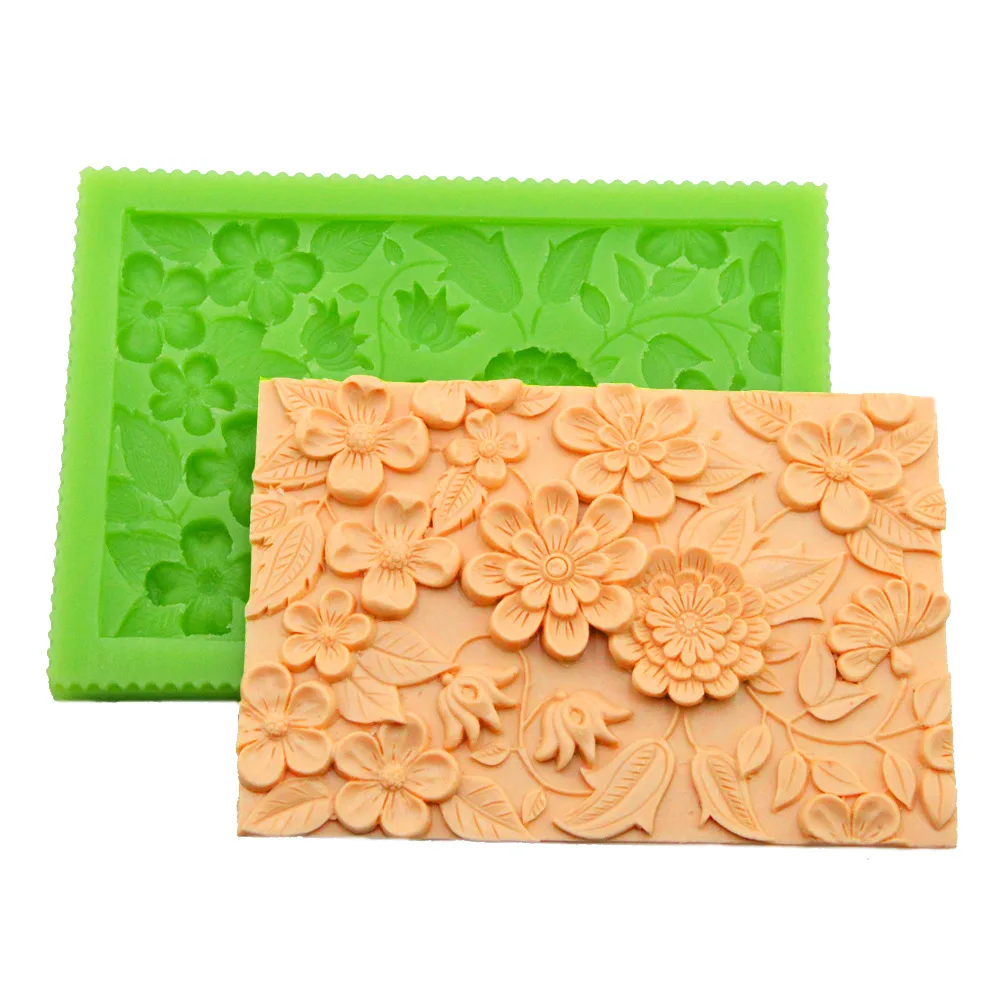 Большие цветы на заказ листья помадка сахарный шоколадный силикон формочки для