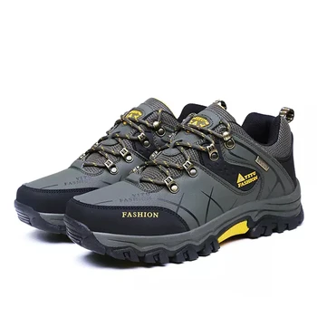 

Fashion Men's Climbing Shoes Anti-collision Waterproof Hiking Boots Male 2019 New Rubber Sole Anti-slip Wear-resistant Shoes