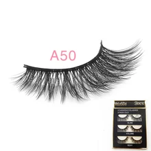 3 пары 3D Длинные Накладные ресницы макияж натуральные поддельные толстые черные ресницы натуральный искусственный норковый ресницы натуральный