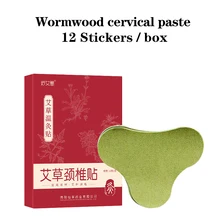 12 adesivos/caixa de remendo do joelho do absinto, moxibustion, gengibre do absinto cervical, remendo do ombro e da cintura