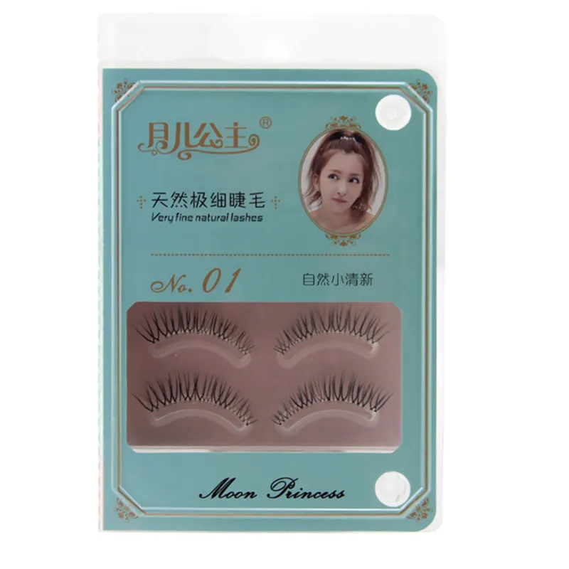 Hyper-realistic Sprout is False eyelashes Japanese High-grade Sharpened Eye end pull long Hard terrier Weeds Messy eyelash NOO1 | Красота и