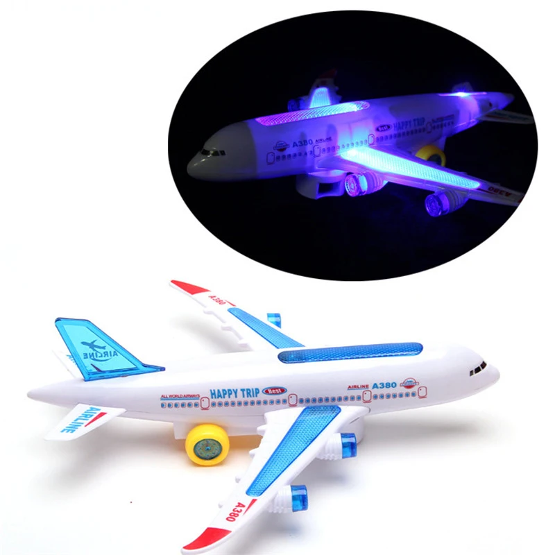 Light-Up Fighter Jet Plane With Sound Effects Flashing Aeroplane Space Wars LED 