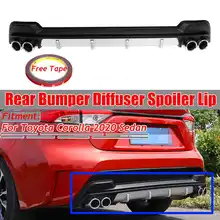 High Quality Car Rear Bumper Lip Diffuser Spoiler Lip Protection Guard Protector For Toyota For Corolla Sedan Rear Diffuser